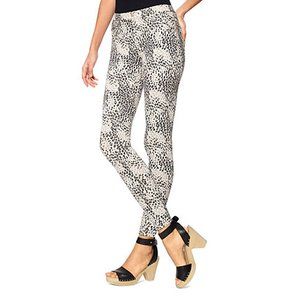 Hue Leopard Twill Leggings